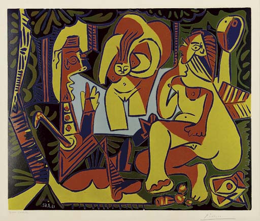PABLO PICASSO , Le Dejeuner sur l'Herbe (B. 1027; Ba. 1287 ...